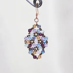 Hook pierces - Rose Gold filled 14K - Earrings Rhombus Shea - Hook pierces - Rose Gold filled 14K - Rose Gold filled 14K